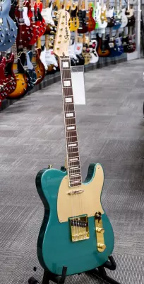 Squier - 40th Anniversary Telecaster, Gold Edition, Laurel Fingerboard - Sherwood Green Metallic 2